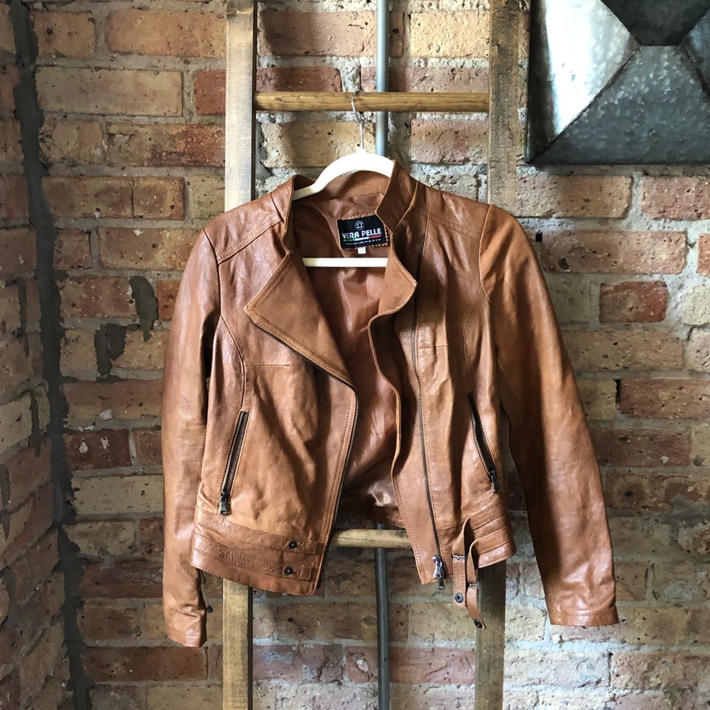 Vera Pelle Leather jacket, size 42